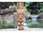 12" TIKI AKUA. Tiki God of Protection. Hand Carved out of ACACIA KOA - Provenance: KONA Original: BISHOP MUSEUM, Hawaii 