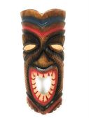 12" Tiki LONO Hawaiian Tiki Mask. TIKI OF HAPPINESS! Tropical Tiki Decoration. (513230)