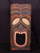 20" MoneyTiki Mask. Art Deco Tropical Tiki Decoration