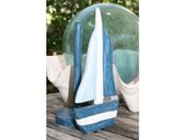 16" SAIL BOAT PAPER TOWEL HOLDER - Choose From: Blue, Yellow or Red Coastal Colors - Nautical Decor - Gifts with Aloha...