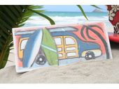 16" WOODY SURF BOARD Sign. Hawaiian Island Style Decor. Painted Wood Surf Sign