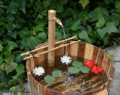 18" (Large) Bamboo Water Spout Fountain with pumpkit. 