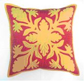 18" x 18" BIRD OF PARADISE Design. Hawaiian Quilted Pillow Slip. Tropical Home Decor. Gifts with Aloha...