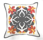 18" x 18" MULTI COLOR HIBISCUS Design. Hawaiian Quilted Pillow Slip. Tropical Home Decor. Gifts with Aloha...