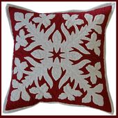 18" x 18" ORCHID Design. Hawaiian Quilted Pillow Slip. Tropical Home Decor. Gifts with Aloha...