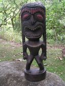 20" HEALTH TIKI STATUE. Hawaiian Tiki Sculpture. Tropical Tiki Decor. Gifts with aloha...