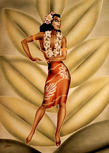 1940's Vintage GILL Airbrush Art Deco Poster. Giclee Art Print