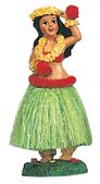 1950's HAWAIIAN Hula Girl Dashboard Doll Shaker. Tropical Island Bobble Nodder Dolls. 