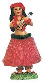 1950's HAWAIIAN Hula Girl Dashboard Doll Shaker. Tropical Island Bobble Nodder Dolls. Appreared in "Numbers"... 