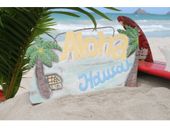 20" ALOHA with  Palm Trees SURF SIGN. Beach / Luau Decor. Island Inspired Art. Gifts with Aloha...