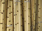 25 Burnt Color  BAMBOO SLATS. 1.75" x 8 ft. Tropical Bamboo Planks / Splits . Bamboo Material