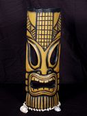 20" BAMBOO Tiki Mask. Polynesian Carving.  Oceanic Art.  (513650)