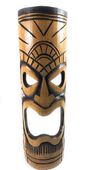 20" BIG KAHUNA Warrior Chief Bamboo Tiki Mask. Polynesian Carving. Tropical  Wall Decor. Oceanic Art. (509750)