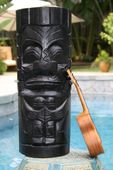 20" EASTER ISLAND Tiki Statue. Modern Tiki. Polynesian Art. Tropical Decor