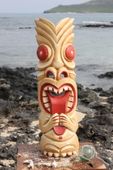 20" HAWAIIAN Big Kahuna MONEY Tiki Mask. Tropical Pop Art Decor