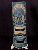 20" Polynesian Tiki Mask, South Seas Ocanic Art.  Tropical Sculpture. (513450)