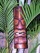 20" Tiki Mask KANE. Tiki of Money /Abundance Wood Carving. Hawaiian Sculpture