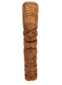20" LOVE AND PROSPERITY Tiki TOTEM. Hawaiian Statue, Polynesian Sculpture. Outdoor Garden Wood Carving.