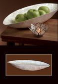 21" LARGE Capiz Shell Oval Tray - Natural Finish- Tropical Table Accents. Hawaiian Gifts with Aloha...