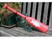 22" NAUTICAL OAR / Paddle Hanger with Painted Fish on the Blade - Coastal Decor
