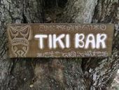 24" Petroglyph Art Tiki Bar Sign. Hawaiian Luau / Tiki Hut Sign