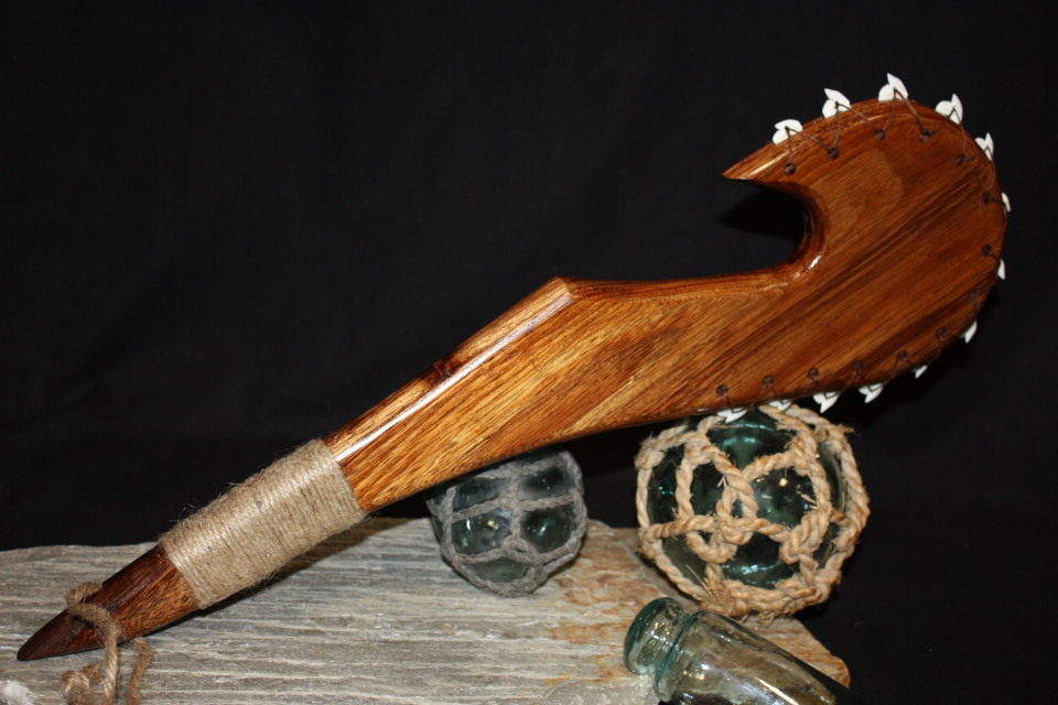 Hawaiian Koa Fish Hook 19