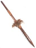 36" Authentic Hawaiian Koa Wood Spear. Hand Carved Polynesian Weapon. Oceanic Art
