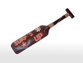 32" SURF's UP Tiki Paddle. Hawaiian Tiki Bar Sign. Nautical Wooden Paddle