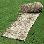 30" x 60 ft Wholesale Bulk Thatch Roll, Discount Hawaiian Style Tiki Bar  Palm Leaf Roofing