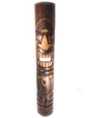 40"  Akua Kai Prosperity and Abundance Tiki Mask - Hand Carved
