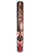 40" ALOHA Tongue Tiki Mask.  Hand Painted - Antique Finish