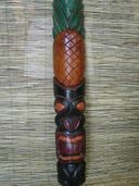 40" Large Hawaiian Tribal Tiki mask. Tropical Polynesian Wall Decor. South Seas Wood Carving