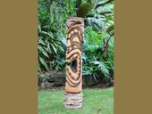 40" Large OUTDOOR TAHITIAN Tiki Statue.  Tropical Pool Decor