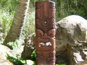 40" LARGE  Tiki KANE  Mask.  Hand Carved in Hawaii. Indoor/ Outdoor Mask. Oceanic Art