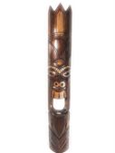 40" LOKAHI - Lucky - Tiki Mask. Hand Painted - Antique Finish
