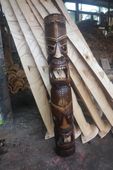 40" Love and Prosperity Tiki Mask - Hand Carved