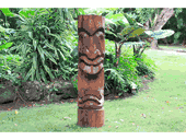40" POHAKU aka "THE ROCK" TIki GOD Statue. OUTDOOR  Tropical Decor. Oceanic Art