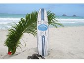 40" SURF CITY Roxy Tiki Surfboard Sign. Island Style Beach Decor. Gifts with Aloha...