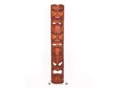 40" Triple Face Hawaiian Style Tiki Gods Mask / Totem Pole