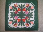 42 x 42 TROPICAL SPLENDOR Quilted Wall Hanging. Hawaiian Tropical Wall Decor. Hand Made Quilt