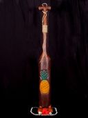 46" Tiki Bar Paddle with  Pineapple. Nautical Decor.