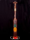 46" Tiki Bar Paddle with  Pineapple. Nautical Decor.