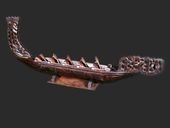 48" MUSEUM QUALITY WAKA CANOE - ACACIA KOA - NEW ZEALAND WAR CANOE