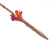 60" Hawaiian Hand Carved Koa Wood Spear with 16 Authentic Shark Teeth. Authentic  Polynesian Weapon. Oceanic Art