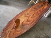 5 FOOT Premium KOA Wood Vintage Style Long Board Surfboard