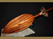 50" TEAR DROP Classic Hawaiian Solid Curly KOA WOOD  Paddle. T-Handle. Carved in Hawaii. 