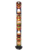 NEW!!  5ft Tall Quadruple Headed Tiki Mask 60"  with built-in stand Love Prosperity, Health, Luck 