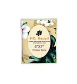 5x7 Vintage Hawaiiana Photo Frame. Hibiscus and Bamboo Retro  Hawaiiana Picture Frame