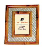 5x7 Vintage Rattan / Lauhala mat Hawaiian Photo /  Picture Frame. Classic island style tropical framing. A gift with much aloha!