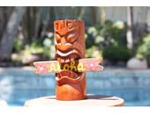6" LOVE TOTEM with ALOHA Sign. Polynesian Decor.  Gifts with Aloha...